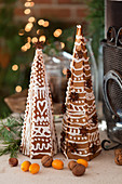 Decorated gingerbread trees