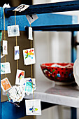 DIY garland made from stamps