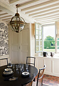 Dining room in French country house