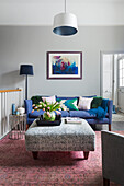 Cosy lounge with upholstered furniture
