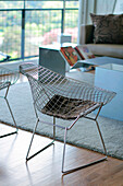20th century designed metalwork chair