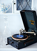 Gramophone with decanted and teapot