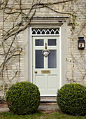 Front door of historic Oxfordshire home, England, UK
