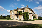Gravel exterior of Lincolnshire country house England UK