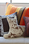 Variety of cushions in Sydney apartment Australia