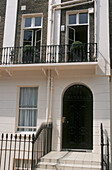 Exterior of Regency terraced house in Eton Place