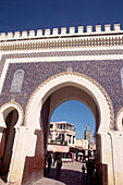 Entrance to the old medina in Fez Morocco