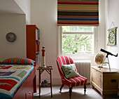 Colourful Children's bedroom with raised bed