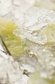 Crushed ice and lime