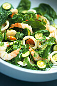 Courgette and seafood salad