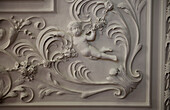 Historic frieze in Tiverton country home,  Devon,  England,  UK