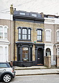 Three storey East London terraced townhouse with roof conversion  England  UK