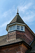 Roof detail of Lutyens-style Grade II-listed Victorian property built c1880s Godalming Surrey UK