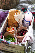 Foxglove picnic crate of food