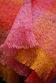 Colourful wool blanket