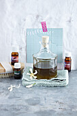 Aromatic oil and essential oils to prevent orange peel skin