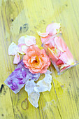 Rose petal extracts for summer skin