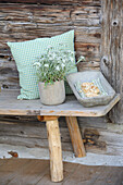 Swiss stone pine pillow for calming, relaxation, and regeneration