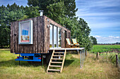Tint home made from rustic wood