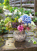 Summer bouquet with hydrangea