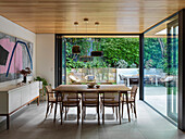 Dining area with glazing and terrace