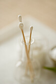 Cotton swab in test tube