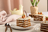 Vegan carrot cake for Easter