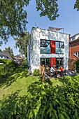 modern sigle-family house in Hamburg, north Germany, Germany