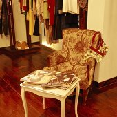 Armchair in a fashion shop