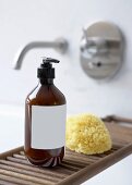 Bathtub holder with bath products