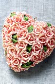 Herz aus Rosen (Tischdeko für Valentinstag)