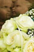White wedding bouquet (detail)