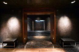 Luxurious spa with defined lighting effects