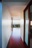 Long Hallway in Modern Home