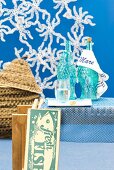 Maritime table ornaments & interior decor in shades of blue