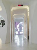 Modern white hallway