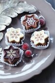 Festive, star-shaped chocolates