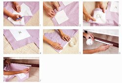 Craft instructions - making a fabric border