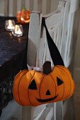 Hand-sewn Halloween pumpkin bag
