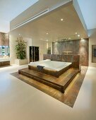 Luxury spa bathroom in a contemporary home