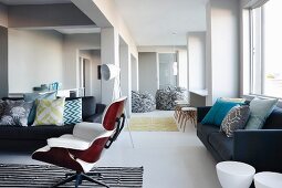 Modern living room in loft apartment