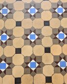 Vintage-style patterned tiles