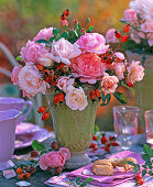 Rose, rosehip arrangement