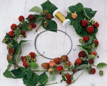 Raspberry wreath