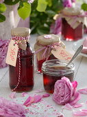 Rose jelly and syrup as a homemade gift