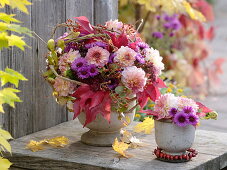 Mixed Autumn Bouquet, Dahlia, Aster, Sedum