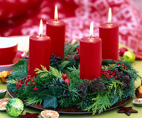 Fix candles on Advent wreath