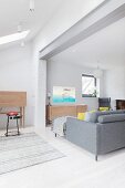 Bright, Scandinavian-style living room