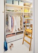 A wardrobe system for a bedroom