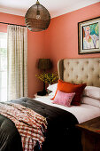 Cozy bedroom in warm colors
